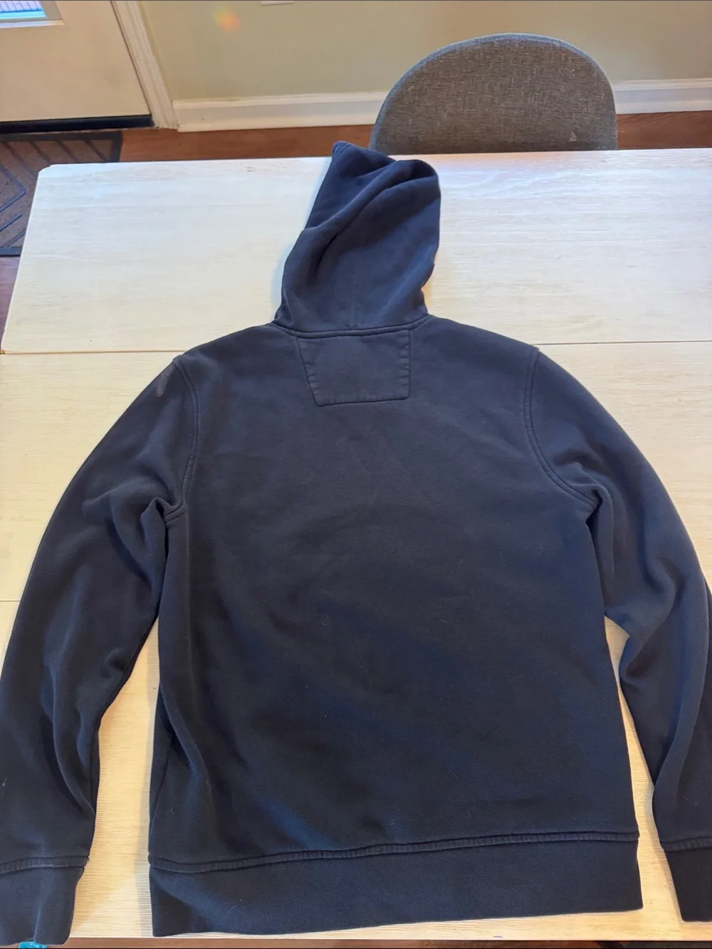 Banana Republic Navy Crewneck Hoodie with White Elephant Graphic